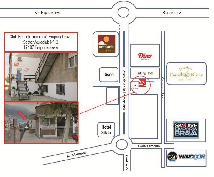 Access map to the club house